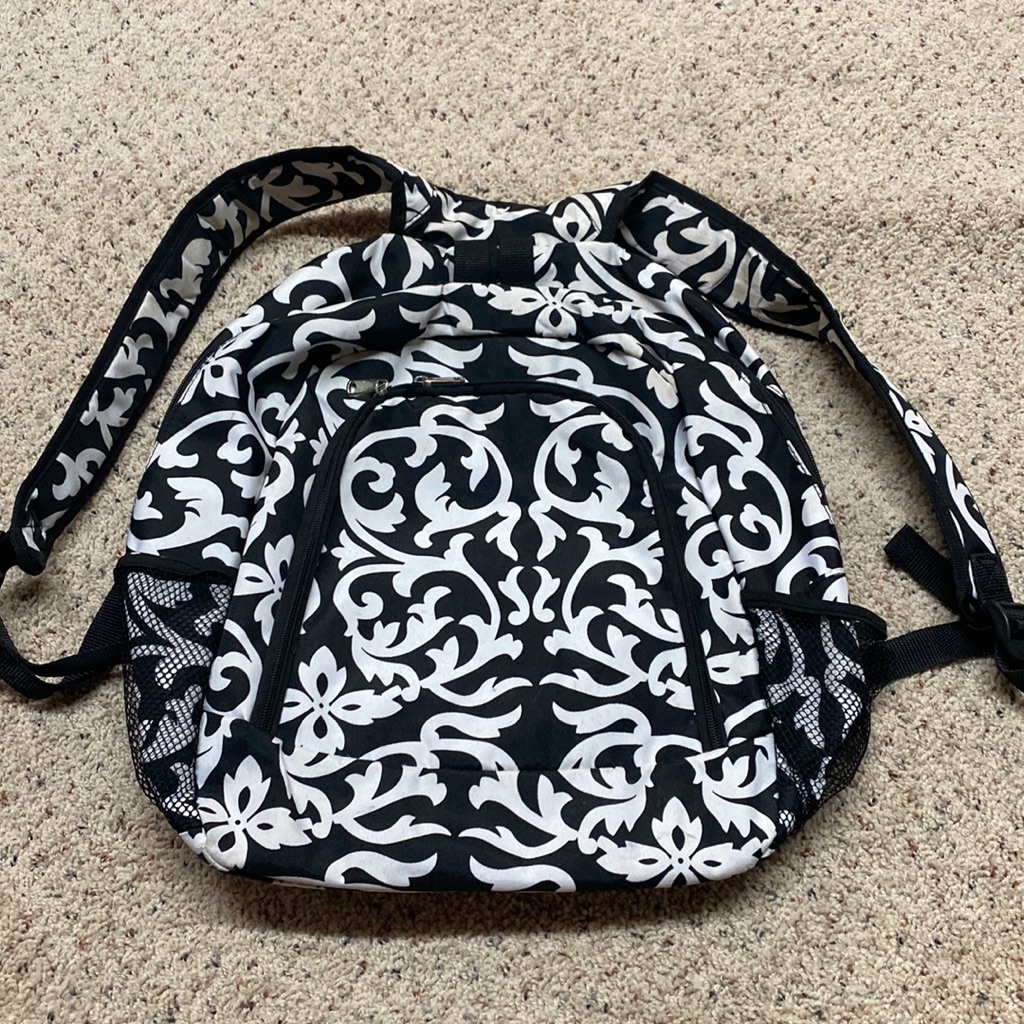 Black/White Backpack